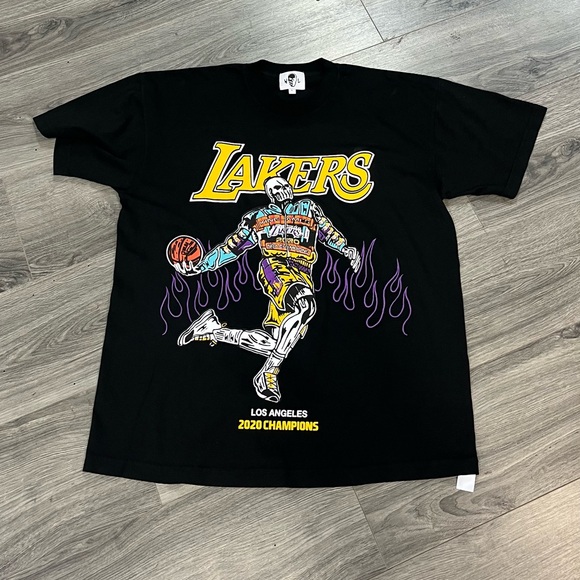 Black Warren lotas x Lakers Graphic T-Shirt - Picture 1 of 4